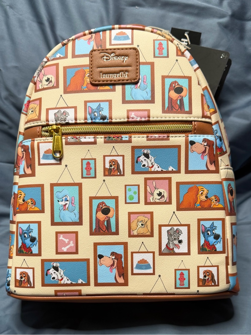 Loungefly NWT Disney Dog Portrait Mini Backpack